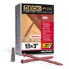 Deck Plus No. 10  x 3 in. L Star Flat Head Composite Deck Screws 1 lb.