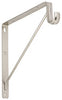 National Hardware 12.45 in. L X 0.28 in. D Satin Nickel Steel Closet Rod Bracket (Pack of 10).
