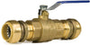 BK Products Proline 1 in. Brass Push Fit Ball Valve Full Port