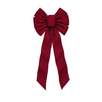 Holiday Trims Christmas Bow Bow Burgundy Velvet 10 inch 1 pk (Pack of 12)