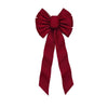 Holiday Trims Christmas Bow Bow Burgundy Velvet 10 inch 1 pk (Pack of 12)