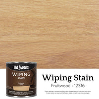 Old Masters Semi-Transparent Fruitwood Oil-Based Wiping Stain 0.5 pt. (Pack of 6)