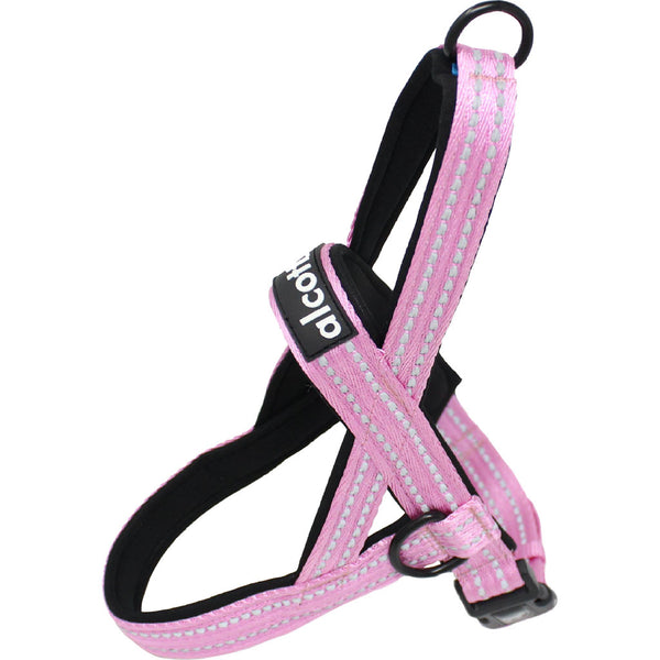 Alcott Rope Norwegian Harness Extra Large Reflective Neoprene Padded Bright Pink