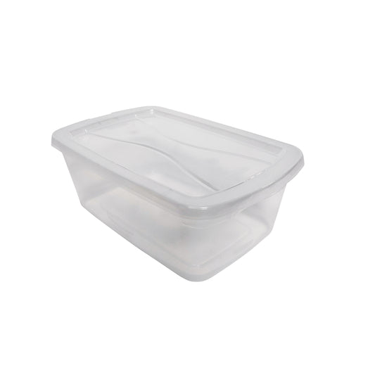 Rubbermaid Cleverstore 4.75 in. H X 8.375 in. W X 13.375 in. D Stackable Storage Tote (Pack of 12)