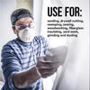 3M Cool Flow N95 Sanding and Fiberglass Respirator Mask 8511 Valved White 10 pc. (Pack of 3)