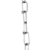 PDQ Silver Steel Dog Tie Out Chain Large