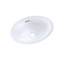 TOTO® Dartmouth® 18-3/4" x 13-3/4" Oval Undermount Bathroom Sink, Cotton White - LT641#01