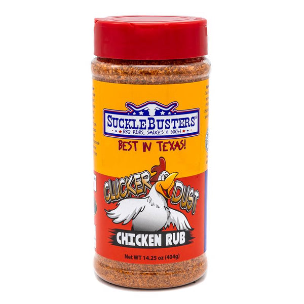 SuckleBusters Clucker Dust - Condimento para barbacoa (14,25 oz)