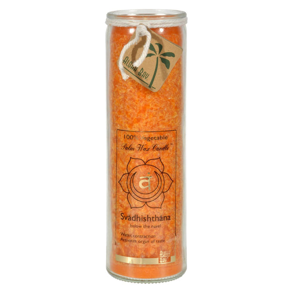 Aloha Bay - Tarro Chakra sin perfume Love Svadhishthana Naranja - 1 Vela