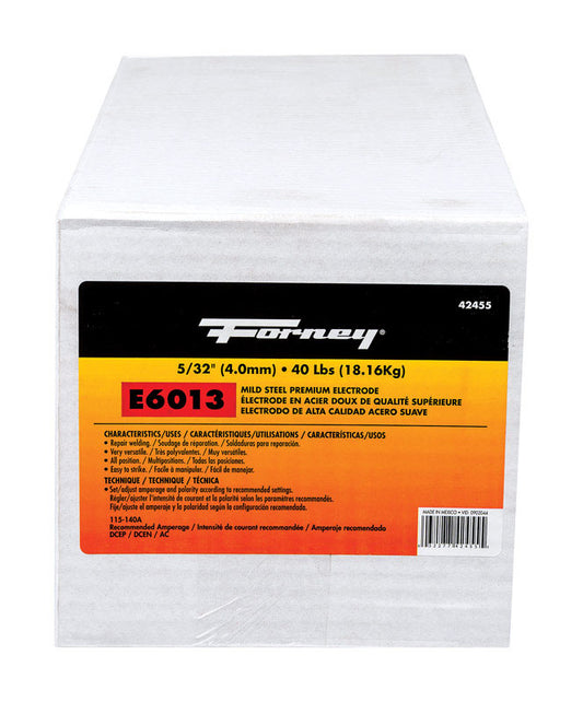 Forney 5/32 in. D X 15 in. L E6013 Mild Steel Welding Electrodes 83000 psi 40 lb