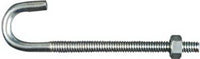 National Hardware Zinc-Plated Silver Steel 100 lbs. Capacity J-Bolt 4 L x 0.21 Dia. in. - Deal of The Week