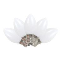 Celebrations Incandescent C7 White 4 ct Replacement Christmas Light Bulbs 0.08 ft.