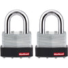 Kwikset 2 In. Laminated Steel Keyed Alike Padlock with 1-1/8 In. Hardened Steel Shackle 2KA
