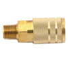 Forney Brass Air Coupler 1/4 in. Male X 1/4 in. 1 pc