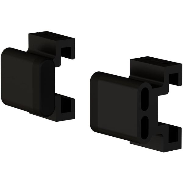 Juego de tope de riel plano para puertas corredizas, bronce frotado con aceite de Stone Harbor Hardware
