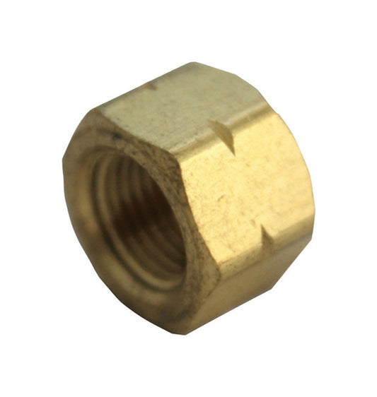 JMF 1/8 in. FPT Yellow Brass Cap (Pack of 4)