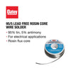 Oatey Lead-Free Rosin Core Solder Wire Tin/Antimony 95/5 1 pc