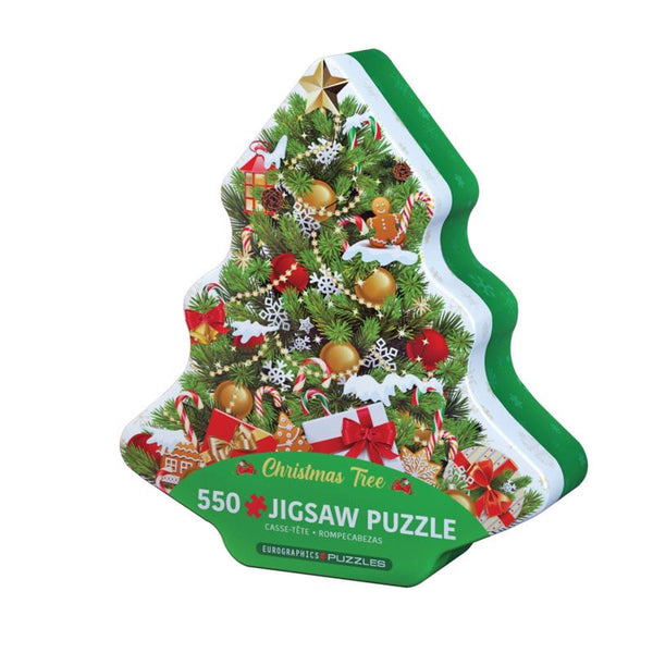 Latas coleccionables Christmas Tree de Eurographics con rompecabezas, multicolor, 550 piezas