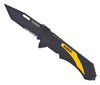 DeWalt  7 in. Folding  Pocket Knife  Black/Yellow  1 pk