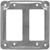 Raco Square Steel 2 gang 4 in. H X 4 in. W Box Cover