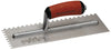 Marshalltown 4.5 in. W X 11 in. L Carbon Steel Square Notch Trowel 1 pc