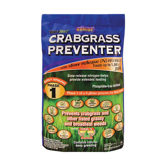 Bonide DuraTurf Crabgrass Preventer Lawn Fertilizer For All Grasses 5000 sq ft