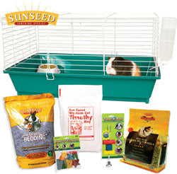 Kit de inicio para cobayas: Hogar dulce hogar, semillas de sol