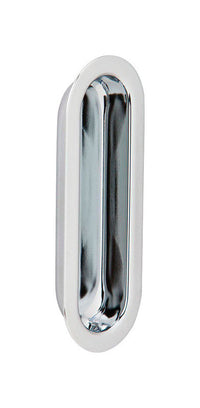Ives by Schlage 3-9/16 in. L Bright Chrome Brass Flush Pull