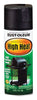 Rust-Oleum Stops Rust Satin Bar-B-Que Black High Heat Spray Paint 12 oz. (Pack of 6)