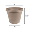 Bloem Llc Tr1283 13 Pebble Stone Terra Pot Planter