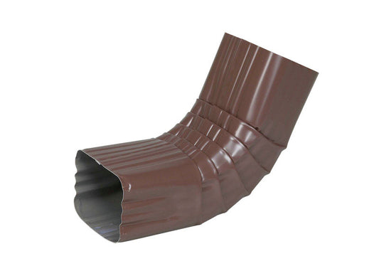 Amerimax 2 in. H x 3 in. W x 9 in. L Brown Aluminum A Downspout Elbow (Pack of 15)