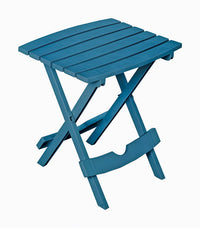Quik Fold Patio Side Table, Resin, Bluestone (A)