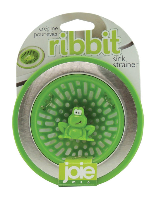 Joie Ribbit Frog Green Plastic/Stainless Steel Sink Strainer