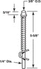 Prime-Line Zinc-Plated Silver Steel Bi-Fold Door Guide Rod 1 pk
