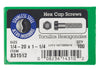 Hillman 1/4-20 in. D X 1-1/4 in. L Stainless Steel Hex Head Cap Screw 100 pk