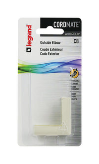 Wiremold Cordmate 2 3/4 in. Dia. Plastic Electrical Elbow For AC, MC and RWFMC Cable 1 pk (Pack of 10)