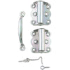 National Hardware Zinc-Plated Steel Screen/Storm Door Hardware Set 1 pk