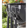 Weber Steel Grill Tool Holder, 7" x 2" Heavy-Duty Nickel-Plated  Fits Weber Grills  Keeps Tools Organized