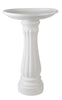 Union Products White Plastic 25 in. Bird Bath (Pack of 6)