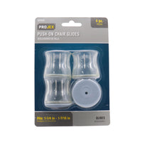 Projex Gray 1-1/4 in. Push-On Polymer Chair Glide 4 pk