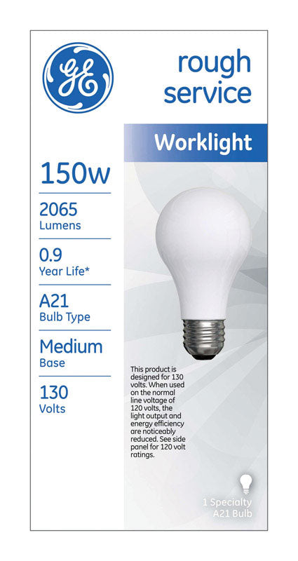 Ge Lighting 72532 150/133 Watt Rough Service Work Light  (Pack Of 6)