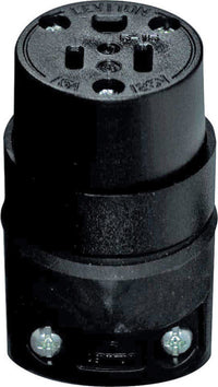Leviton Commercial Rubber Ground/Straight Blade Connector 5-15R 18-12 AWG 2 Pole 3 Wire (Pack of 12) - Deal of The Week