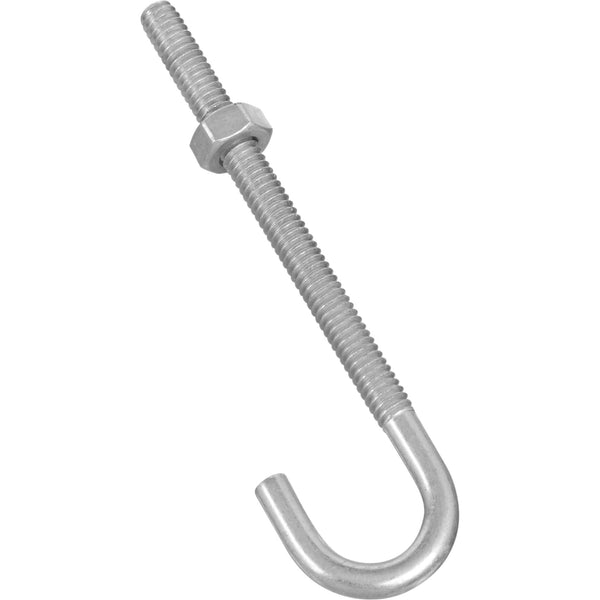 2195BC Perno en J de 1/4" x 4", galvanizado