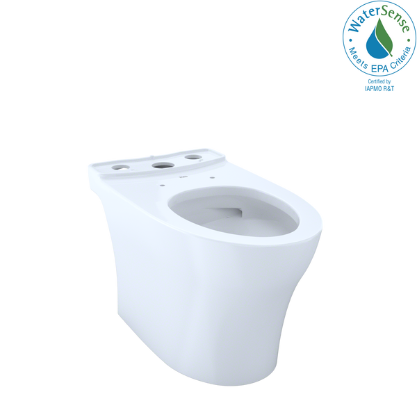 Inodoro alargado TOTO Aquia IV con faldón y CEFIONTECT, blanco algodón - CT446CEGN#01