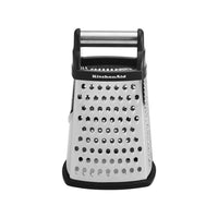 KitchenAid 6.25 in. W x 5.25 in. L Black/Silver Stainless Steel Box Grater