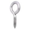 Hampton 3/8 in. Dia. x 2-7/8 in. L Polished Stainless Steel Screw Eye 250 lb. 1 pk (Pack of 10)
