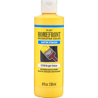 Homefront Satin Bright Yellow Craft Paint Interior 8 oz (Pack of 3)
