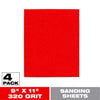 Diablo 9 in. L X 11 in. W 320 Grit Aluminum Oxide Sanding Sheet 4 pk
