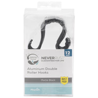 Zenna Home Black Metal Shower Hooks 12 pk