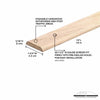 M-D BUILDING PRODUCTS 1.75 in. W X 72 in. L Unfinished Natural Hardwood Seam Binder